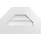 Ekena Millwork Octagonal Top Surface Mount PVC Gable Vent w/ 3-1/2"W x 1"P Standard Frame, 18"W x 12"H GVPOT18X1201SN - alternate 1